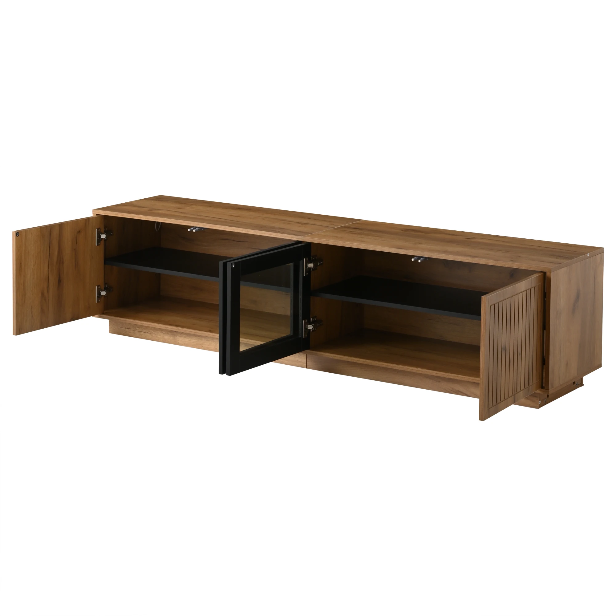 180*40*45cm TV-Schrank, Lowboard Wohnzimmerschrank, 180cm lang, für Fernseher bis zu 75 Zoll, Tragfähigkeit bis zu 30 kg – Detail 26