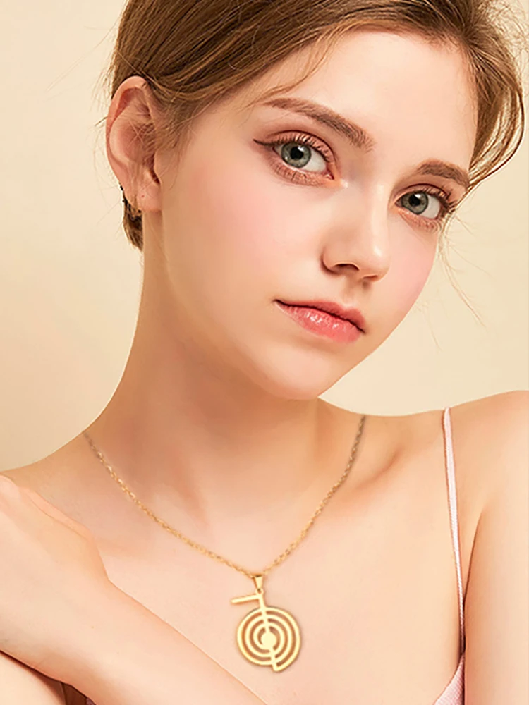 ORGONE 7 CHAKRA Pendant Reiki Charged Copper Coil Healing Round