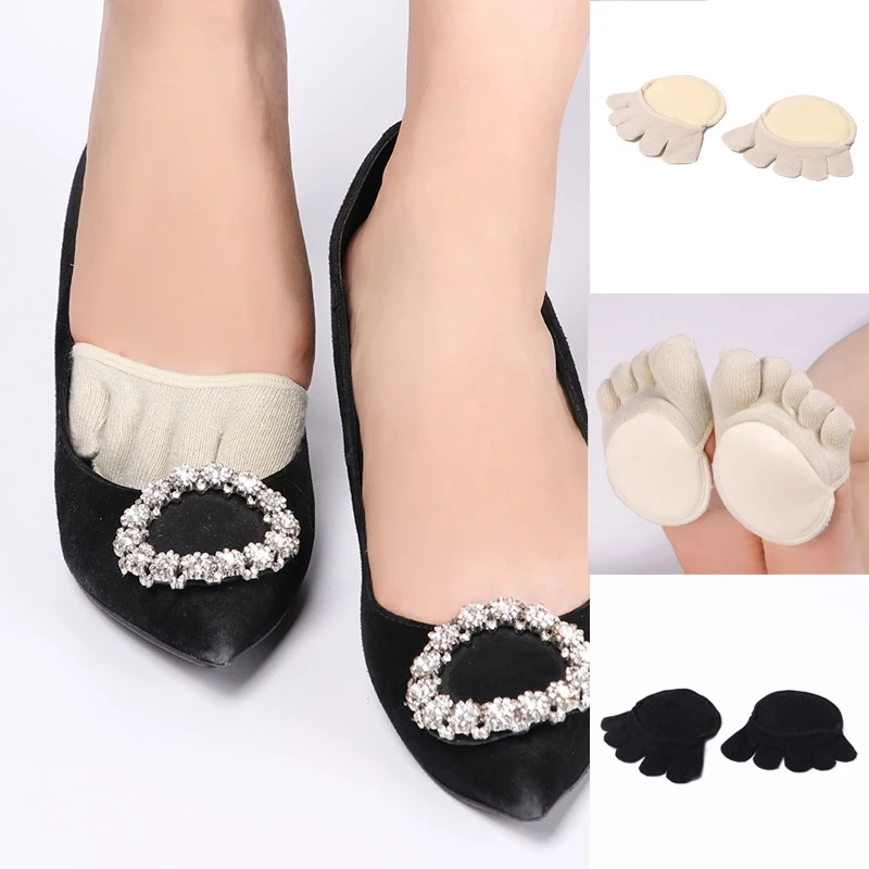 Open Toe Forefoot Insole Shoes Pads High Heel Insole Honeycomb Fabric Forefoot Pads Slip Resistant Shoes for Womens Invisible