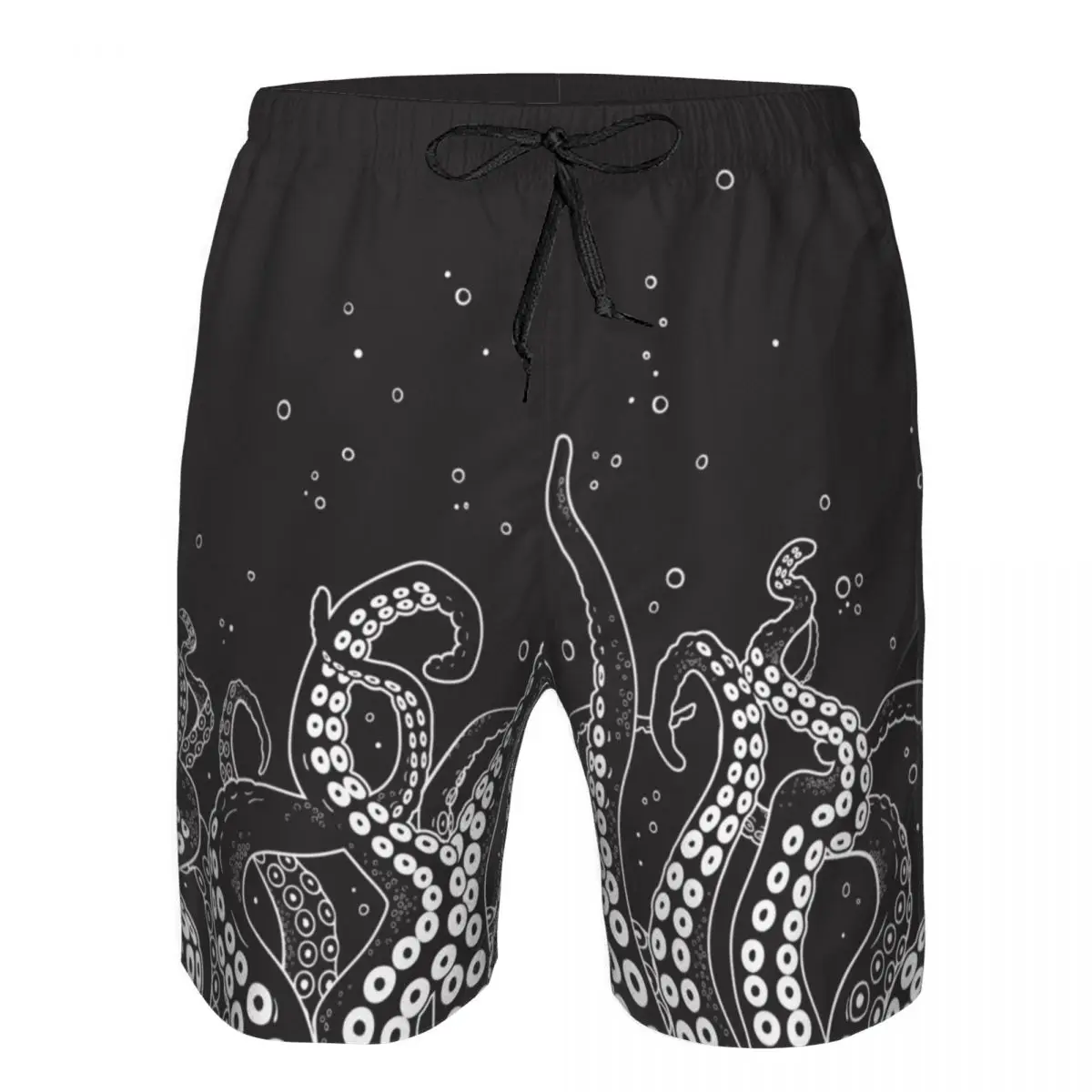 

Mens Swimwear Trunks Beach Board Shorts Swimsuits Mens Running Sports Surffing shorts Octopus Tentacles Curl Quick Dry