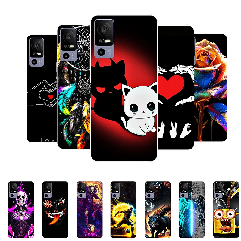 Cute Silicone Shockproof Bumper Case - Soft and Durable Back Cover