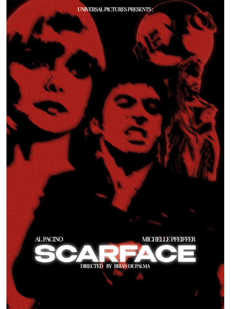 Quadro Tony Montana Dollaro Quadro Su Tela Tony Montana Islandburner Icona Pacino Scarface Cult Foto Papa Leone Xiv Scarface Poster Poster Tony Montana - Foto 9
