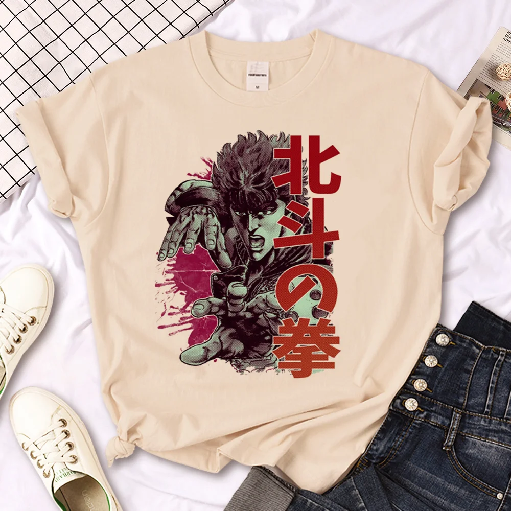 

Kenshiro Anime Tee women Japanese designer comic Tee girl comic harajuku clothes