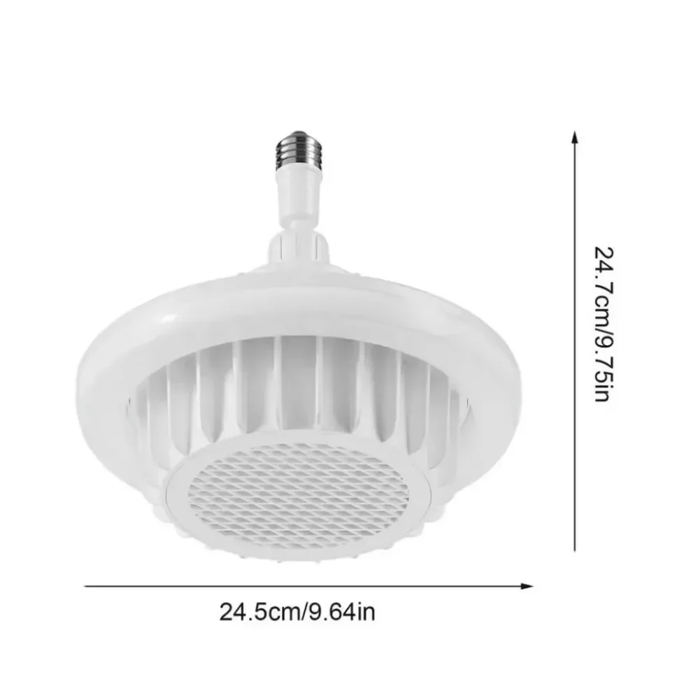 Remote Control Warm Air Lamp High-Power Whole House Heating Dimming Room Spiral E27 Electric Heater Fan Light Ceiling Fan Light