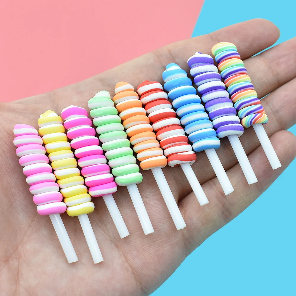 8 stücke Miniatur Lebensmittel Dessert Zucker Mini Lutscher Für Puppenhaus 1/12 Küche Möbel Spielzeug Zubehör – Detail 7
