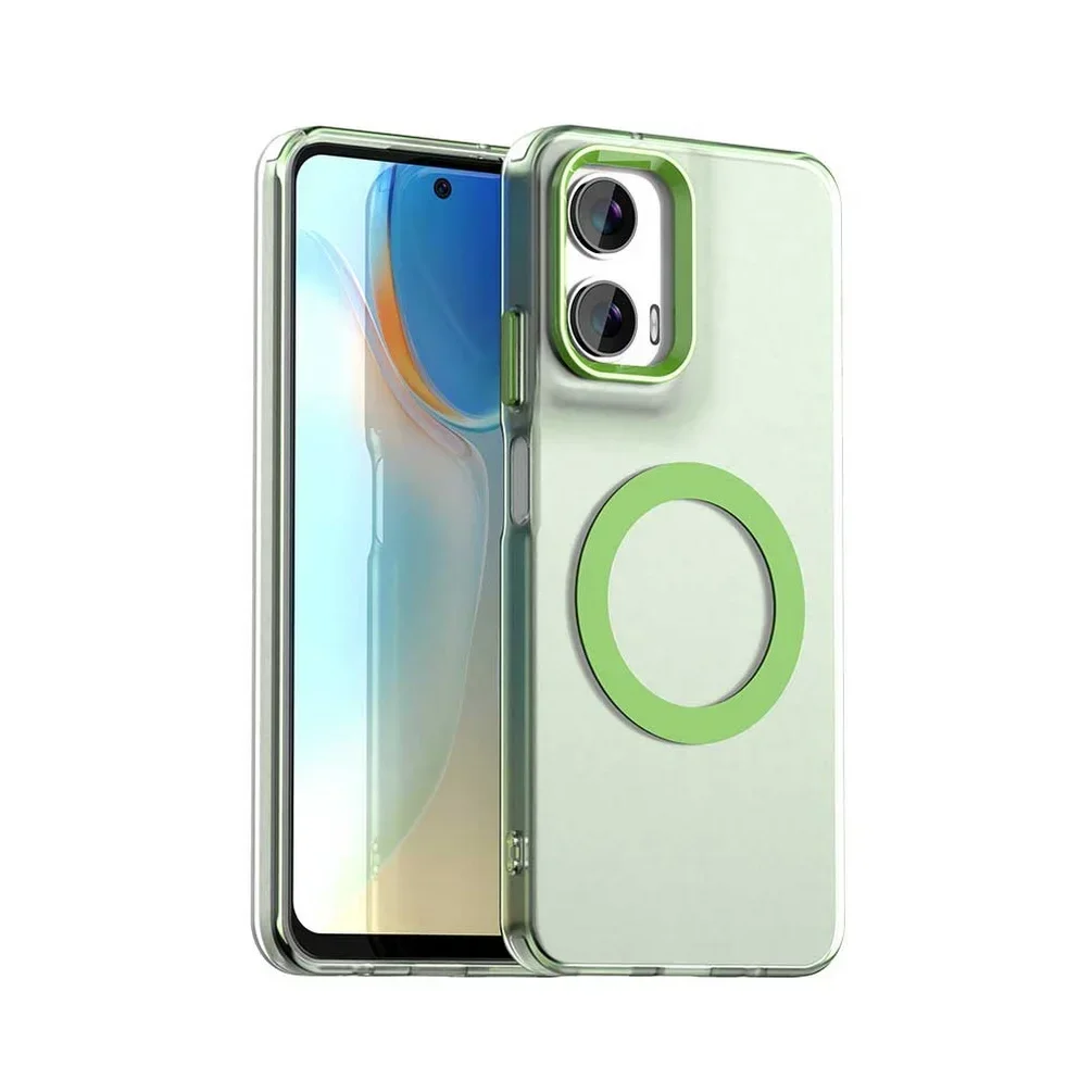 Magnetic Shockproof Candy Case with PC + TPU Bumper
