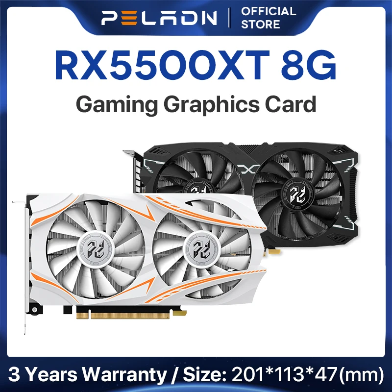 Peladn Graphics Card Rx5500xt 8gb Gddr6 Rx 5500 Xt Video Cards Pci