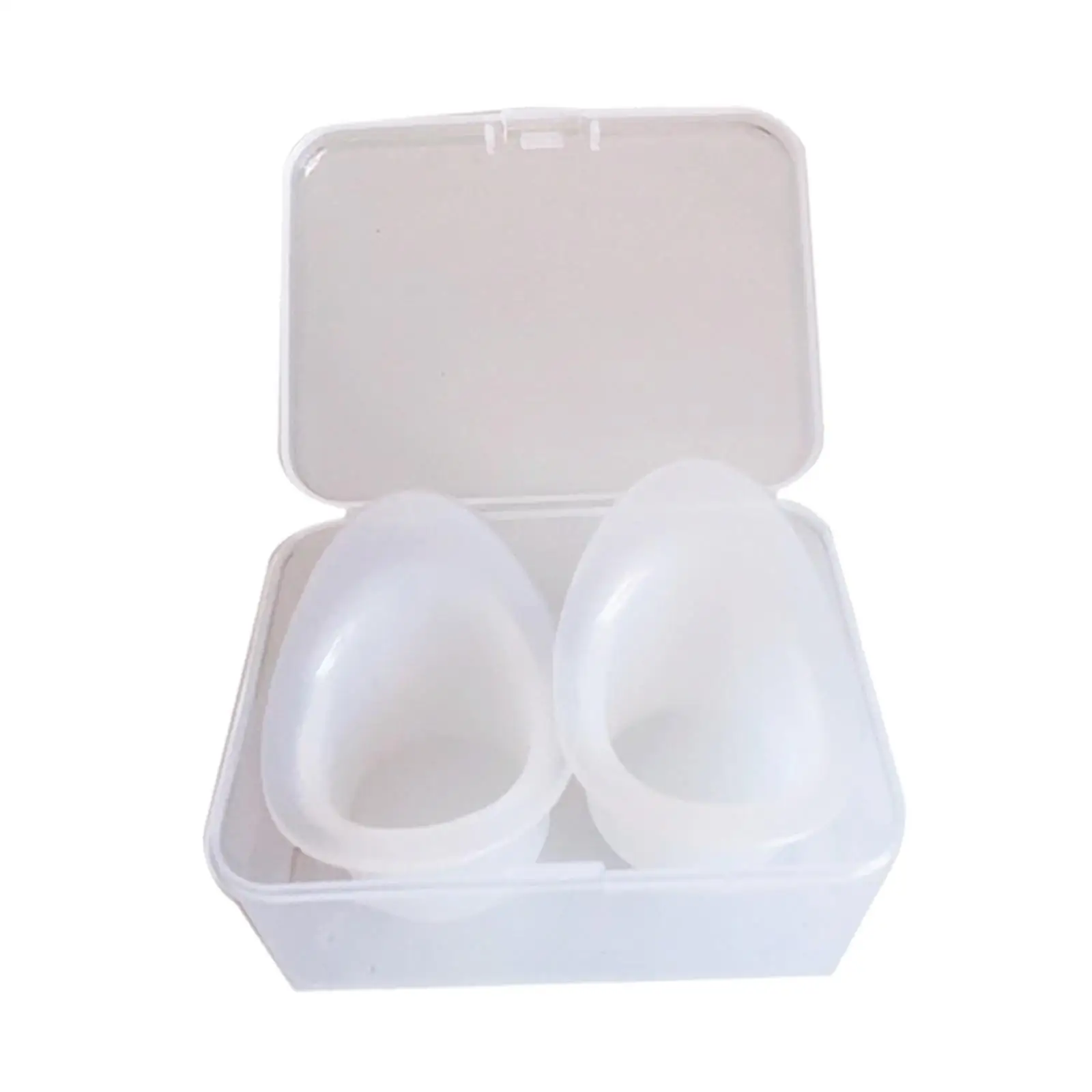 2Pcs Silicone Eye Wash Cups Eye Shaped Rim Soft Resuable Cleaning Cup Tool Measuring Cup Rinse Makeup Remove Dust
