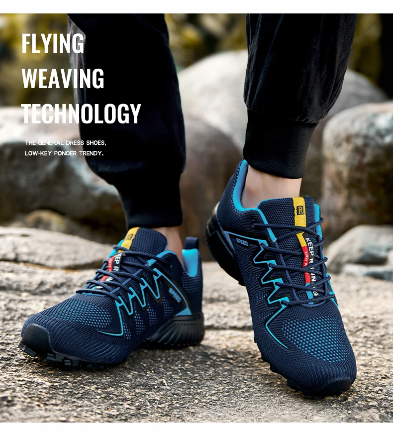 Description Picture 5 of itemMesh Hiking Shoes Men Sports Shoes Outdoor Hunting Fishing Shoes Lightweight Breathable Hiking Travel Shoes New Cycling Shoes