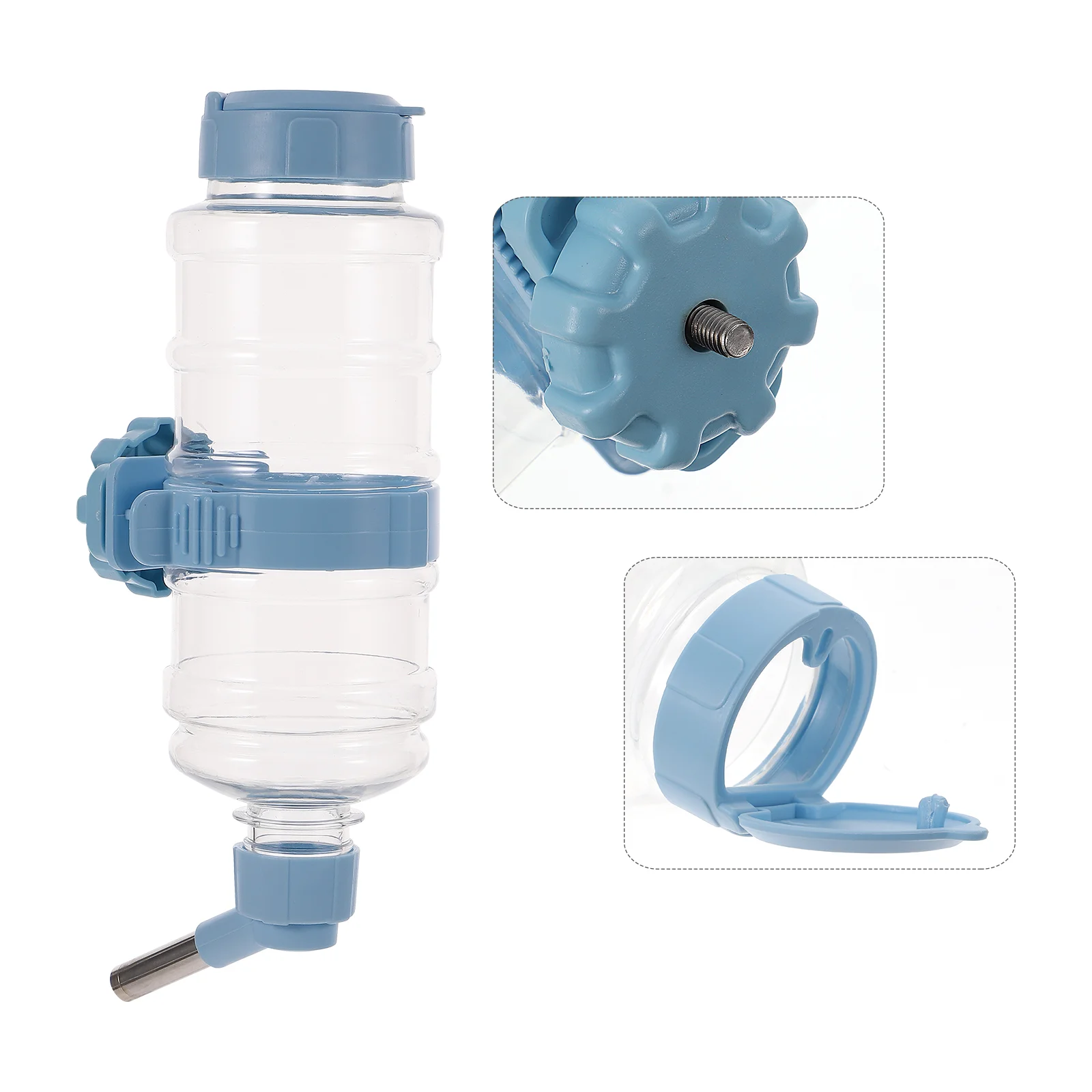 

Rabbit Water Feeder Automatic Chinchilla Waterer Cage Water Dispenser Hanging Small Water Bottle Bowl for Bunny Chinchilla