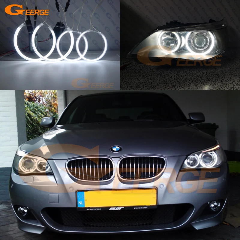 LED Angel Eyes Tuning Für BMW 5 Series E60 E61 Pre LCI Scheinwerfer 520i  530i 540i 550i 525i 545i Halo ringe Kit DRL Zubehör - AliExpress