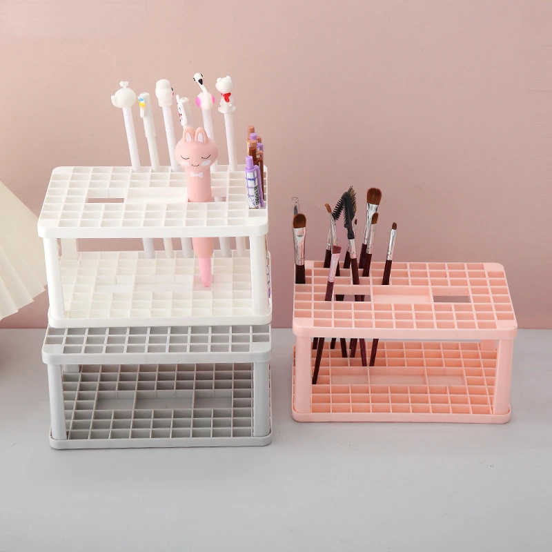 Lattices Cosmetic Make up Brush Storage Box Table Organizer Make Up