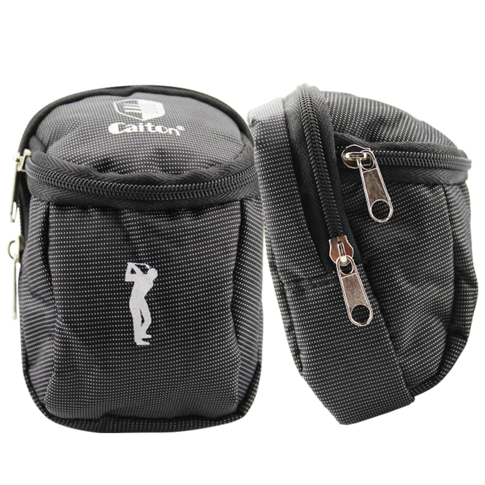 Golf Ball Bag Small-Sized Portable With Hook Nylon Golf Ball Waist