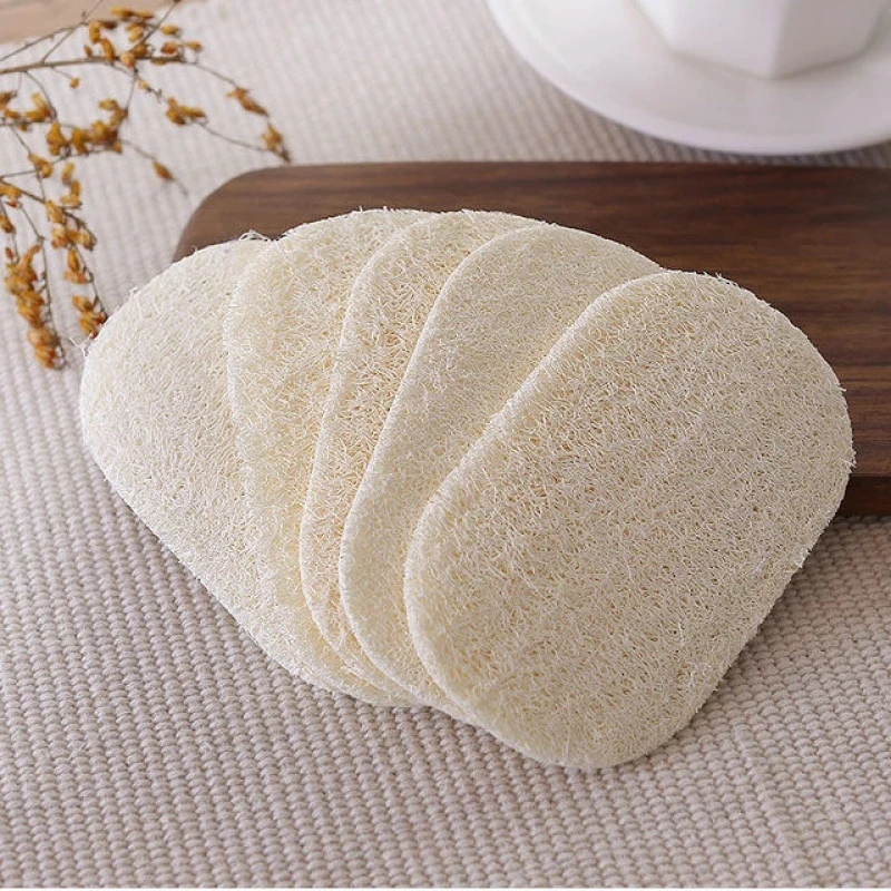 5 шт. губка-скраб для мытья посуды из натуральной люфы |