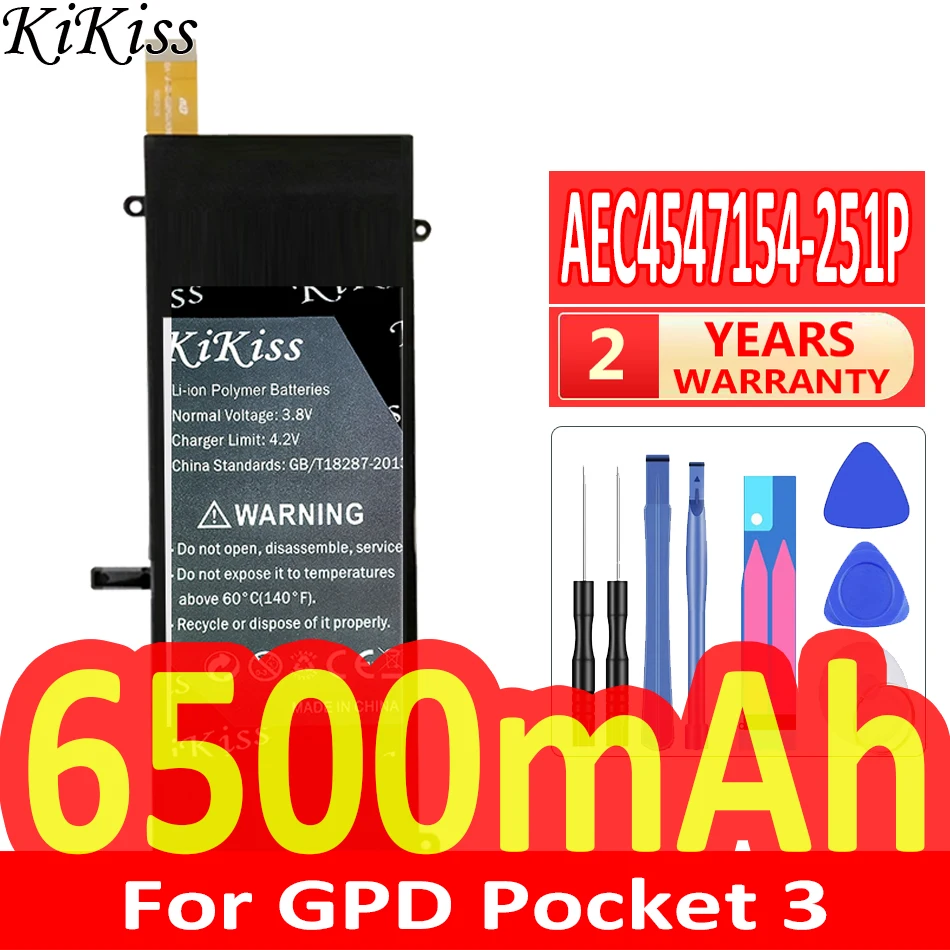 Kikiss Potente Batteria Aec4547154-251P 3750Mah/8900Mah Per Gpd Pocket 3 2 1 Pocket3 Pocket2 Pocket1 P3 624284-2S Batteria