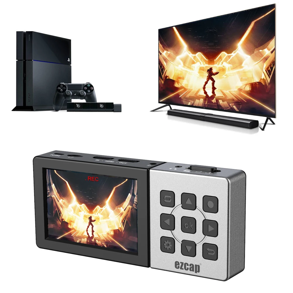 Ezcap273 HDMI Video Recorder Box for PS4 XBOX Switch PC Game Capture