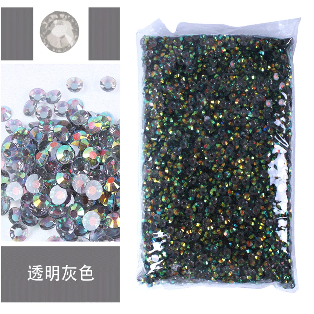 Vibrant Jelly AB Color FlatBack Resin Rhinestones for Nail Art and Garment Embellishment