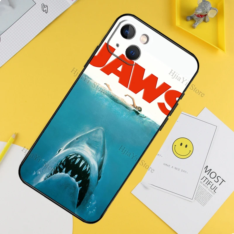 Classic Jaws Movie Poster Silicone Phone Case