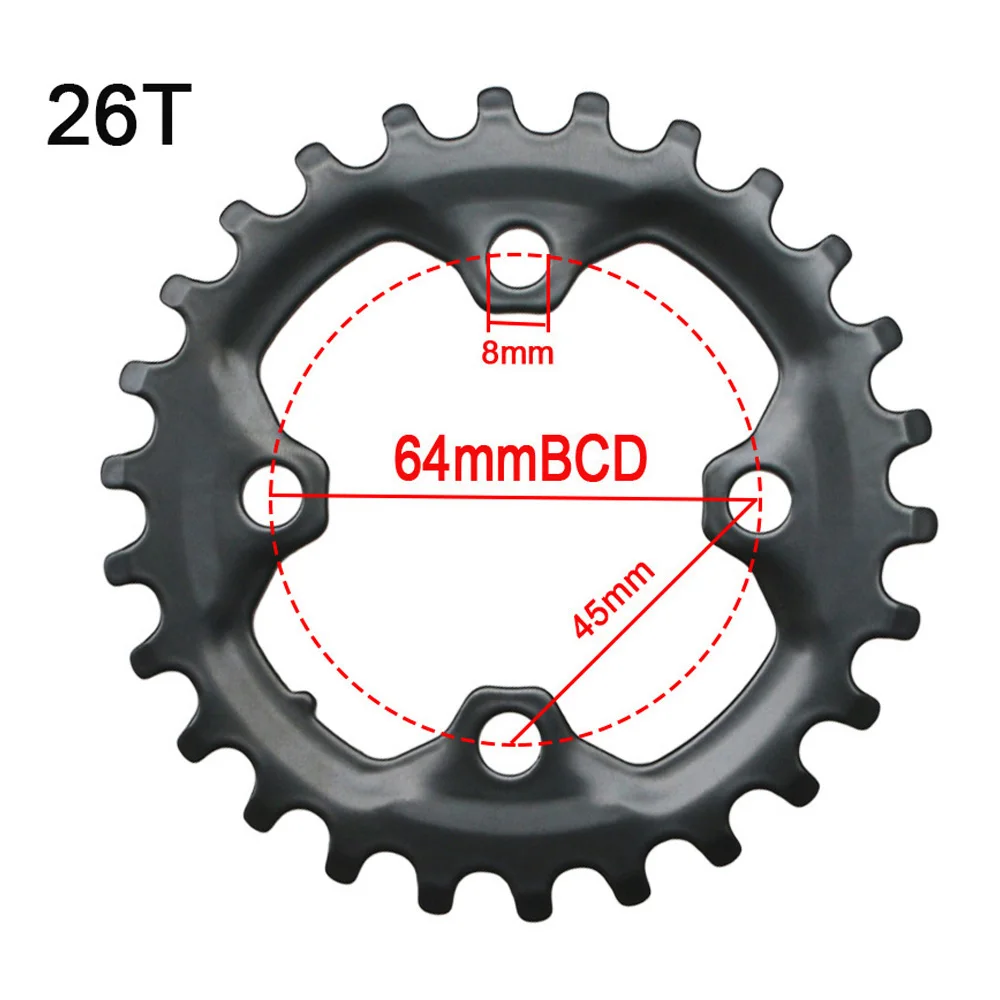 104/64BCD Fahrrad Kurbelgarnitur Kettenräder 22/24/26/28/36/38T MTB Kettenblatt 10S Mountainbike Doppel Kettenblatt Zahn Platte Fahrrad Krone – Detail 10