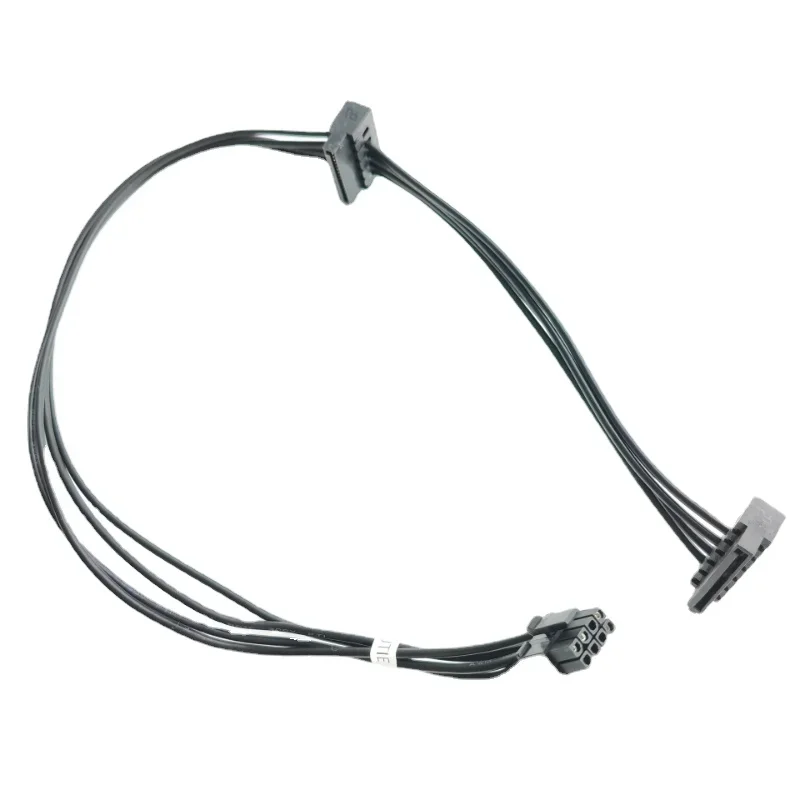 Kleiner 8-poliger auf 2-Port-SATA-HDD-SSD-Steckdosen-Kabelstecker für DELL 09VWT 7050 5050 3050 7060 Computer-Mainboard ATX-Netzteil 45 cm