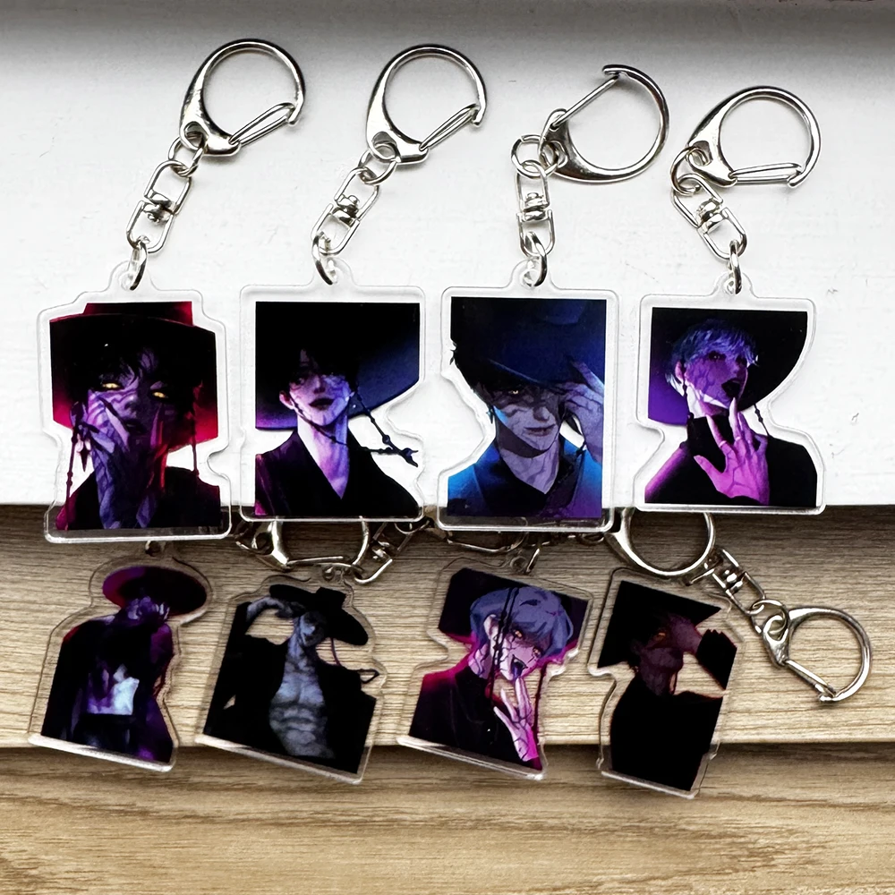 8/9pcs Kpop Demon Hunters Huntrix Saja Boys Keychains Rumi Zoey