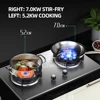 Energy Saving Gas Stove Embedded Double Stove Household Catering Equipment Tempered Glass Gas Stove 2