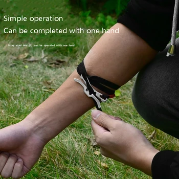 1PC Outdoor EDC Gear Laccio emostatico di sopravvivenza di emergenza Camping Alpinismo Strumento di pronto soccorso Corda elastica Attrezzatura di sicurezza Strumento