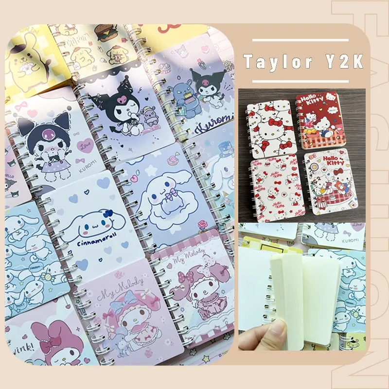 

4 шт., блокнот в виде персонажа мультфильма Kuromi My Melody Cinnamoroll A7