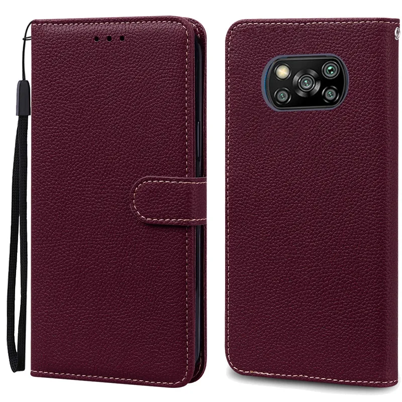 thumbnail image 1 of for Xiaomi Poco X3 NFC case x 3 GT x3 Pro fundas wallet flip leather phone cover Luxury coque for xiaomi poco x3 pro case cover, 1 of 5