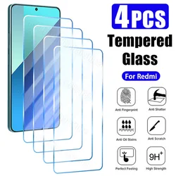 4PCS Tempered Glass for Redmi 12C 10C 9A 9C 9AT 7A Protective Glass for Redmi Note 12 11 10 9 8 Pro Plus 5G 12S 11S 10S 9T 8T