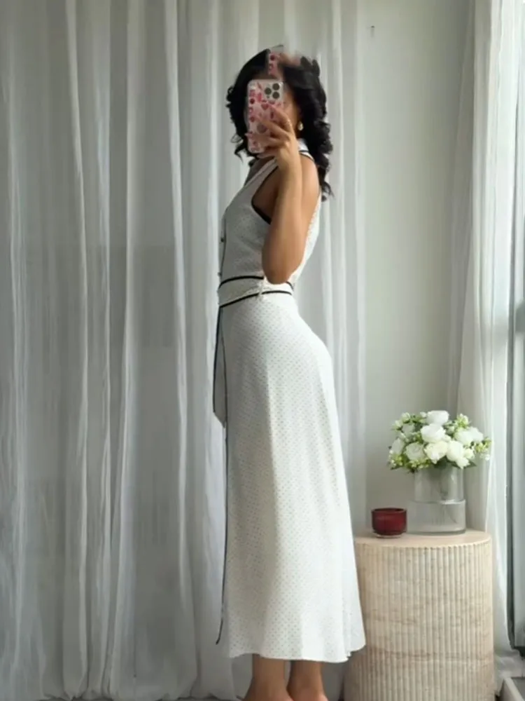Vestido De Manga Larga Con Cuello Redondo Para Mujer, Con Botones A Presión, Sexy, Vestido De Punto Ajustado A La Cadera, Vestido De Cóctel, Marrón
