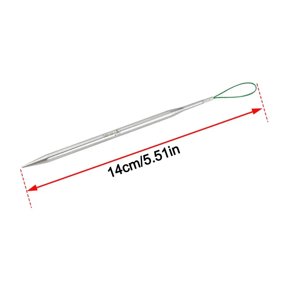 Silver Iron Elastic Cord Rope Threader Tool for DIY Crafts