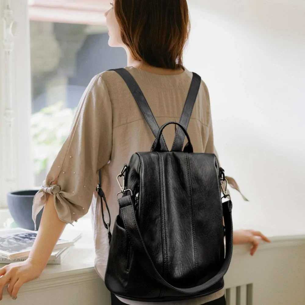 NEW Anti Theft Backpack Purses High Quality Soft Leather  display picture 1
