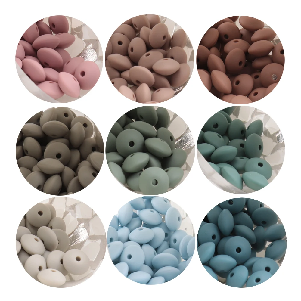 20/50 Pezzi Perline in Silicone Rotonde 15mm Perline Distanziali in Silicone Accessori per Collana a Catena Fai-da-Te per Creazione di Gioielli Portachiavi con Penna-Quarzo Rosa,20 Pezzi