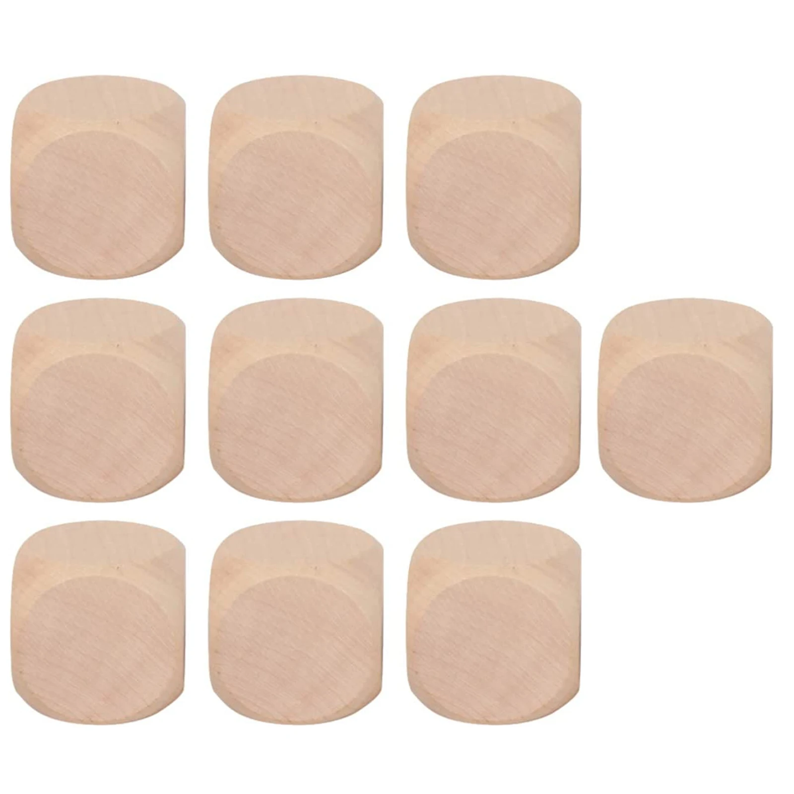 

Dice Wooden Dice 10PCS Blank DIY Craft Printing Fun For All Ages Square Blocks Unfinished Wood Cubes Size