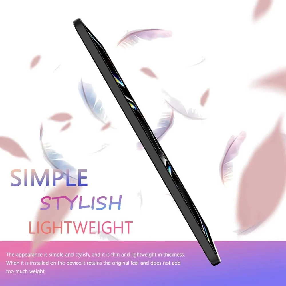 Silicone Tablet Case - Soft Black Back Cover