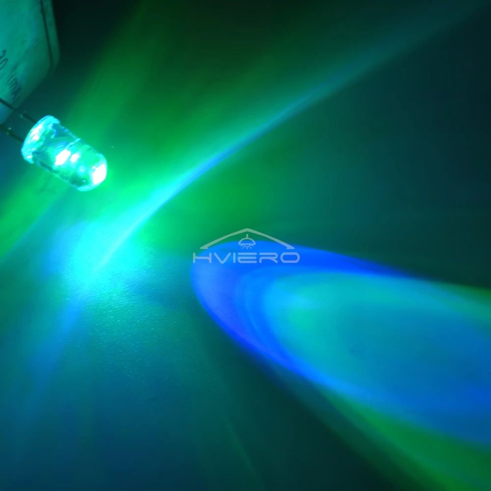 DIY Automotive LED Bulbs 10pcs 3mm RGB LEDs – 2-Pin Fast Flashing Color ...