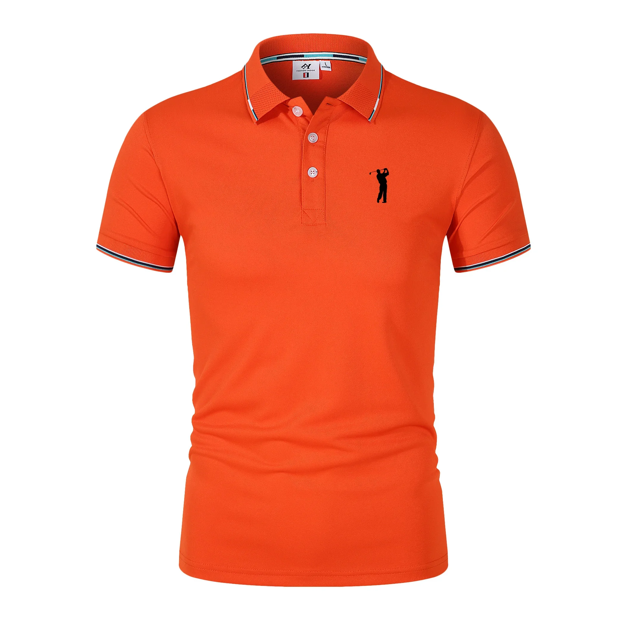Men Golf Shirt Golf Short Sleeve T-Shirt Comfortable Man Summer Top Business Leisure Breathable