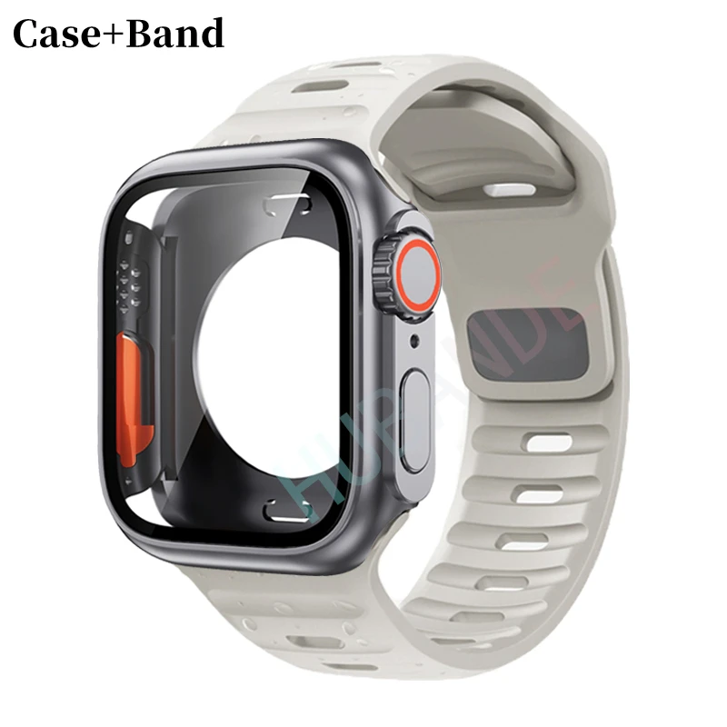 Ultra Silicone Strap and Protective Case with Screen Guard