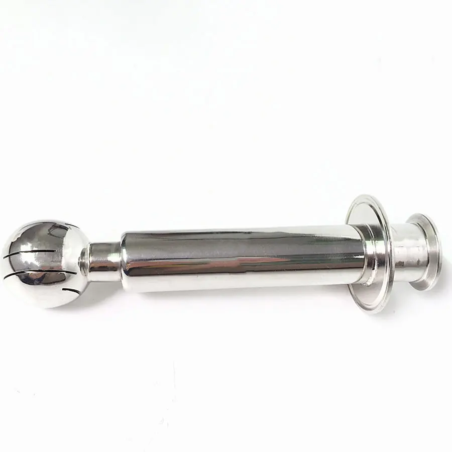 1.5" Tri Clamp x 2.5" Tri Clover CIP Rotary Cleaning Ball SUS 304 Stainless Steel Sanitary Fitting Beer Beering Length 200mm
