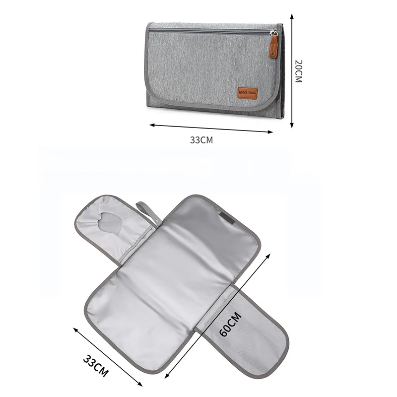 3 in 1 Baby Diaper Pad Waterproof Changing Diaper Travel Multifunction Portable Baby Cover Mat Hand Folding Bag