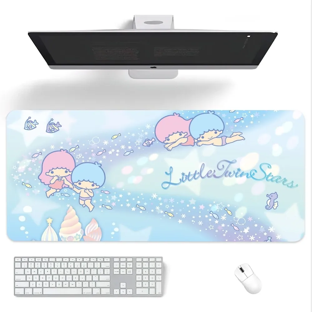 MINISO Sanrio Little Twin Stars Mouse Pad Computer Laptop Gaming Office Wrist Guard Non Slip Keyboard Pad 5