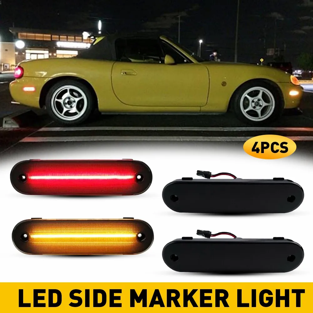 

4 шт., передние и задние фонари для Mazda Miata MX-5 1990 1991 1992-2005