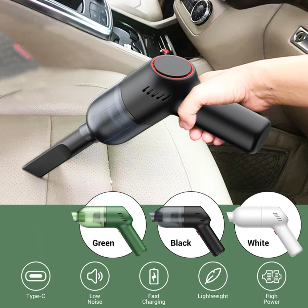 8000Pa Car Vacuum Cleaner Portable Wireless Handheld Auto Vacuum Home & Car  Dual Use Mini Vacuum Cleaner with Built-in Battrery - AliExpress