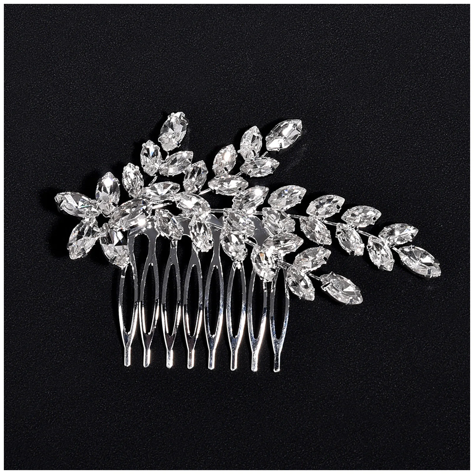 Glittering Hair Combs Clips Hair Fork Luxurious Messy Bun Maker with