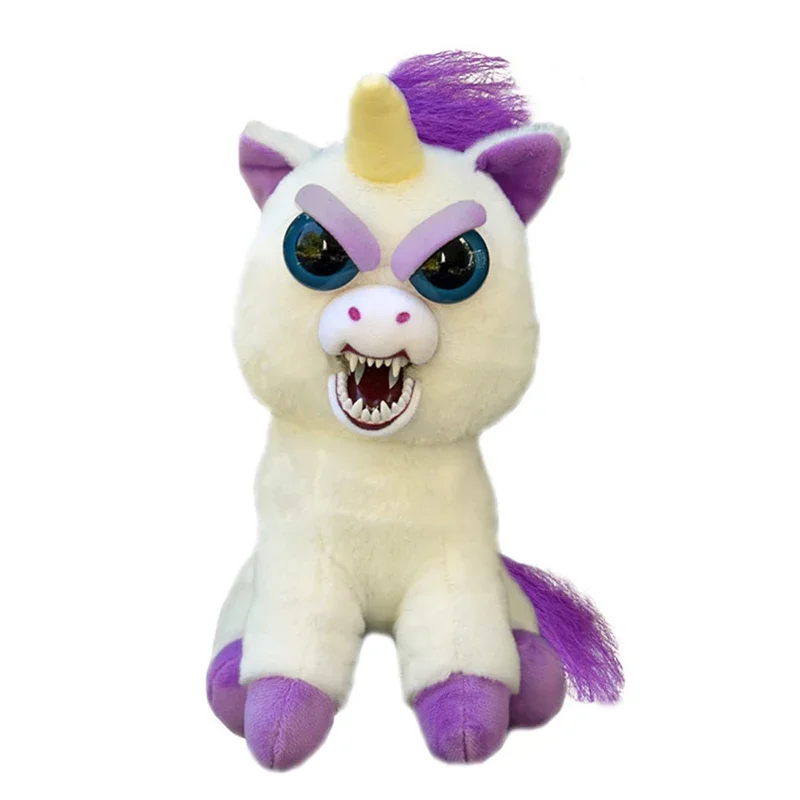 

New Feisty Pets Plush Doll Funny Face Changing Unicorn Dragon Angry Animal Cartoon Panda Soft Stuffed Toy Children Birthday Gift