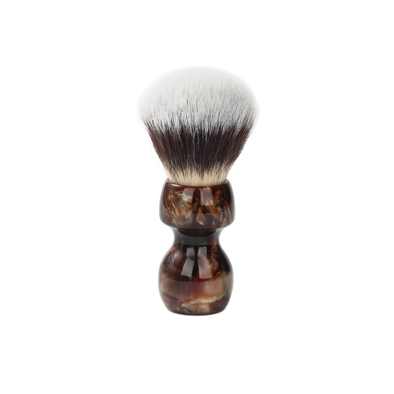 YAQI Caramel Cat's Whisker Synthetic Hair Mens Wet Shaving Brush