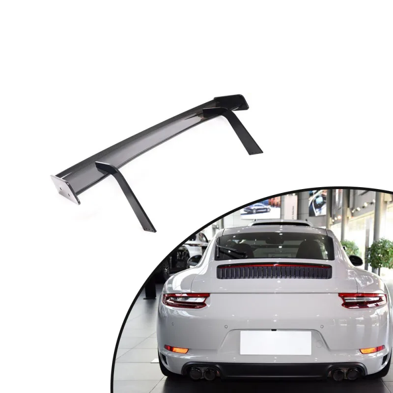 Per 2013-2019 Porsche 911 991 Carrera 4S Aero Kit Dry Carbon Fiber 911 Spoiler Paraurti Posteriore