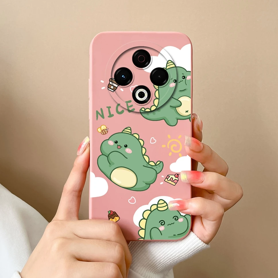 Lovely Dinosaur Camera Protection Phone Case Back Cover for Tecno Spark 30 Pro 4G