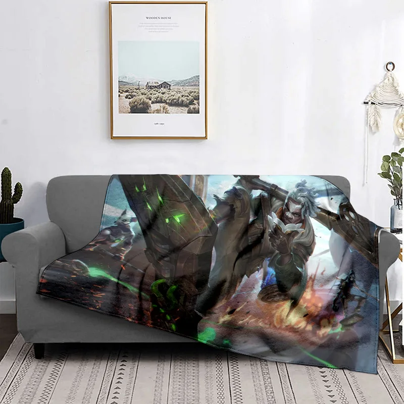 marshal  Caitlin :game Theme, Printed Flannel Throw Blanket,Perfect for Bedroom or Sofa Décor,Cozy and Warm for Winter 3